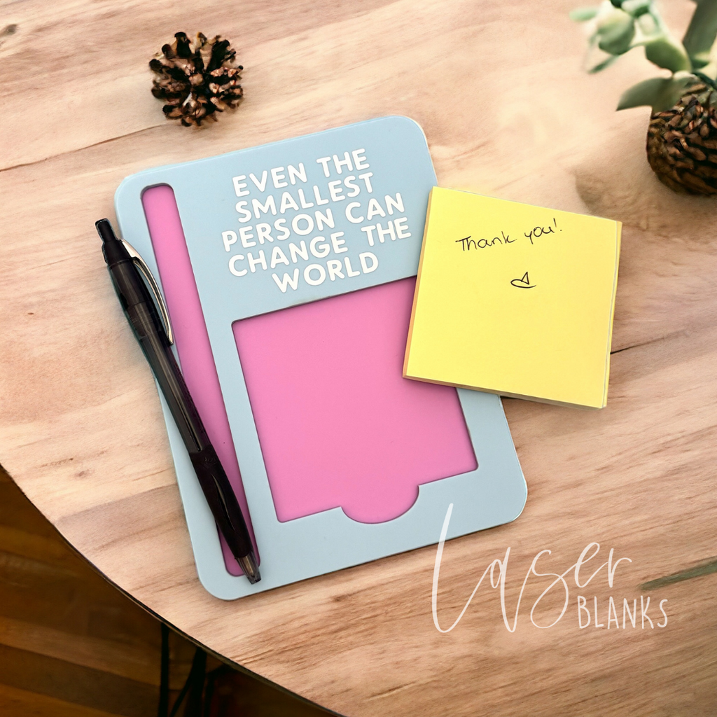 Portrait Sticky Note Holder | Post It Holder | Blank