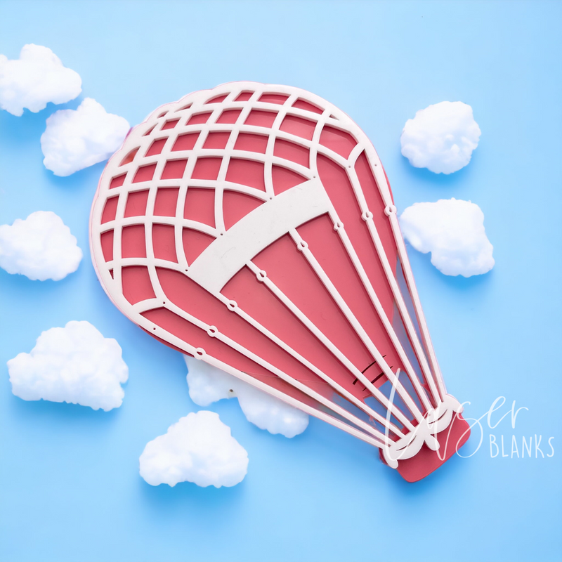Hot Air Balloon with Net | Acrylic Blank