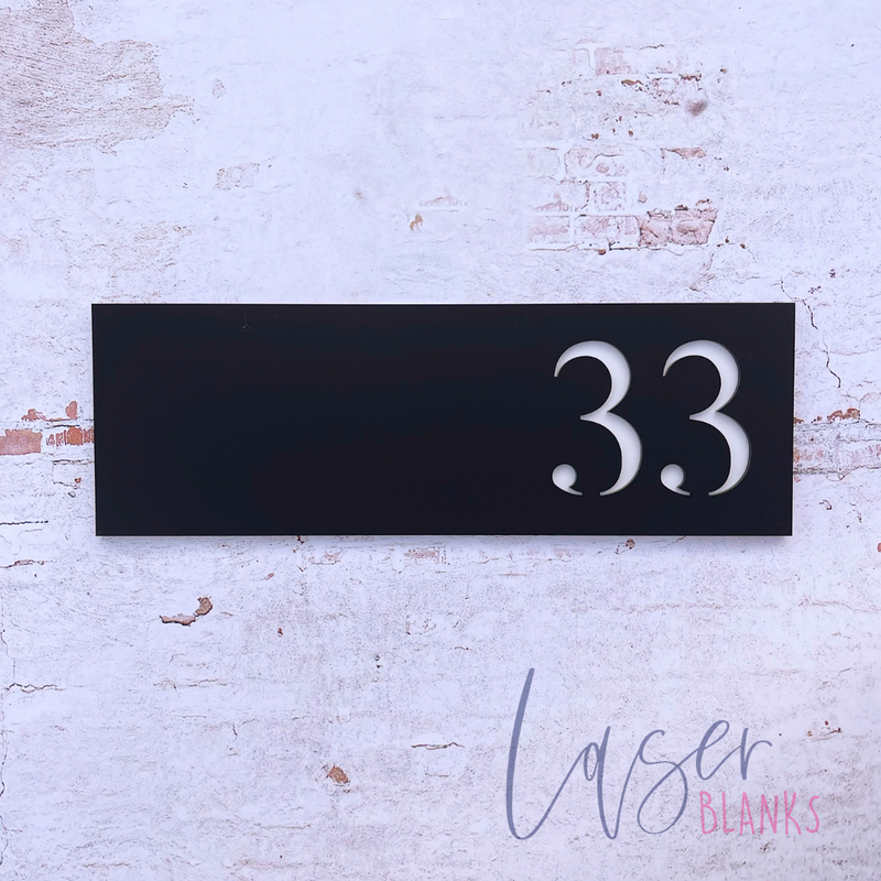 House Number | House Sign | 300mm x 100mm