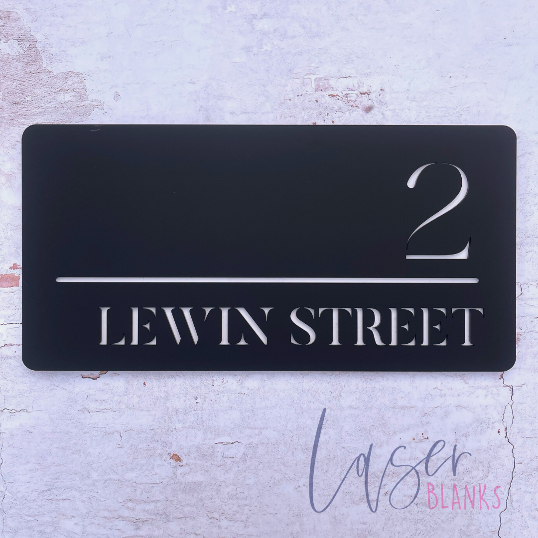 House Number | House Sign | 600mm x 300mm