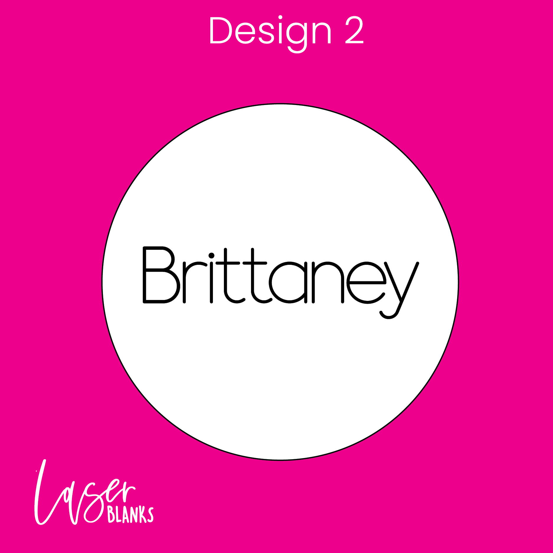 Round Place Card – Personalised Laser Engraving

