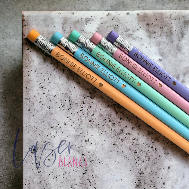 Personalised Pencils | Engraved Pack of 5