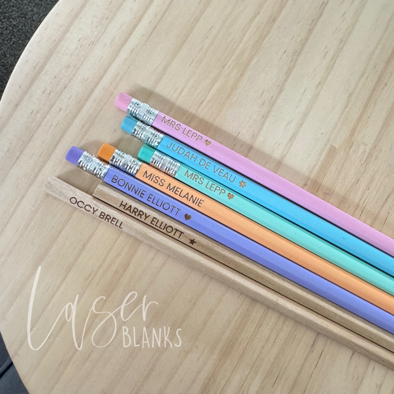 Personalised Pencils | Engraved Pack of 5