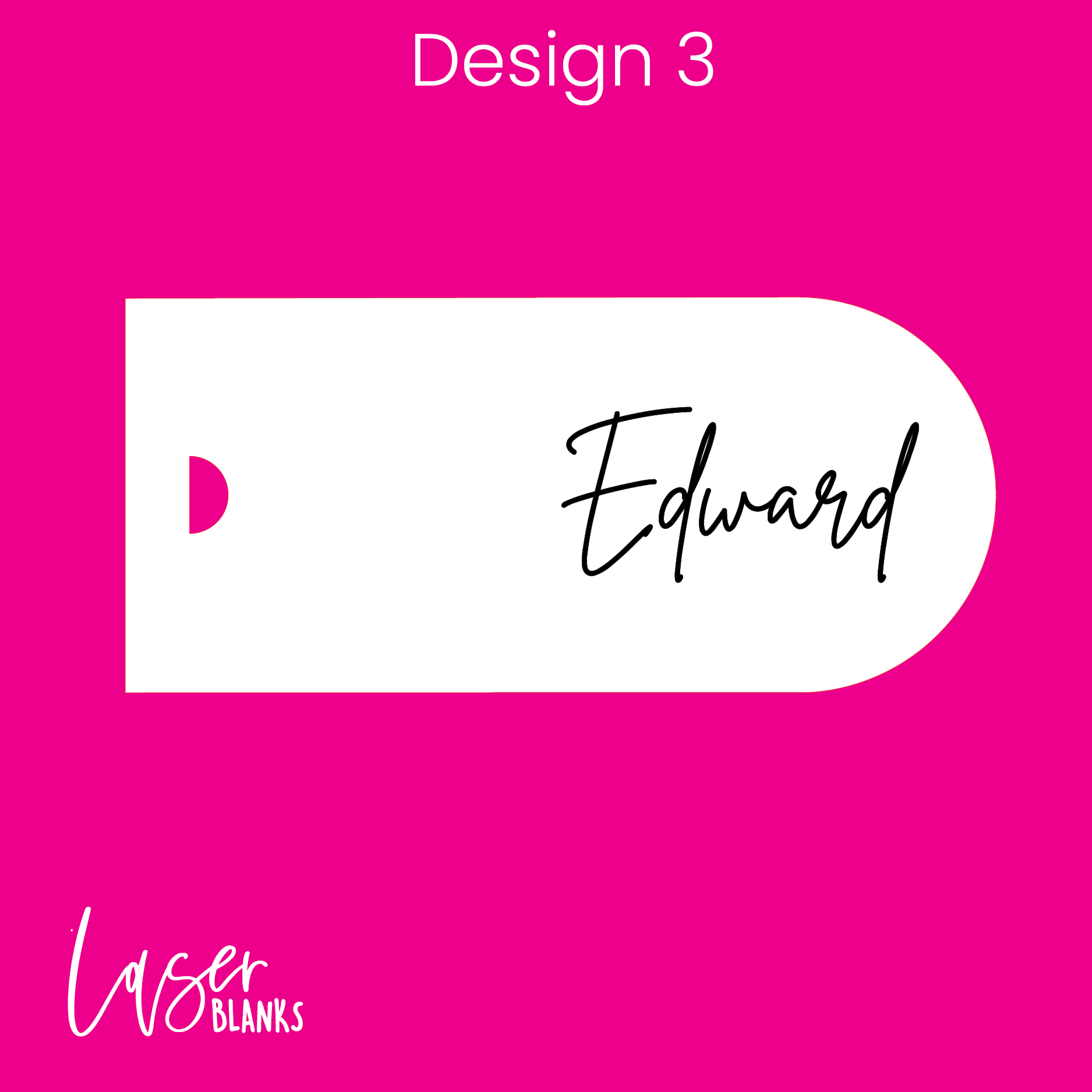 Wedding Bookmark Tag – Engraved Acrylic Arch Place Card

