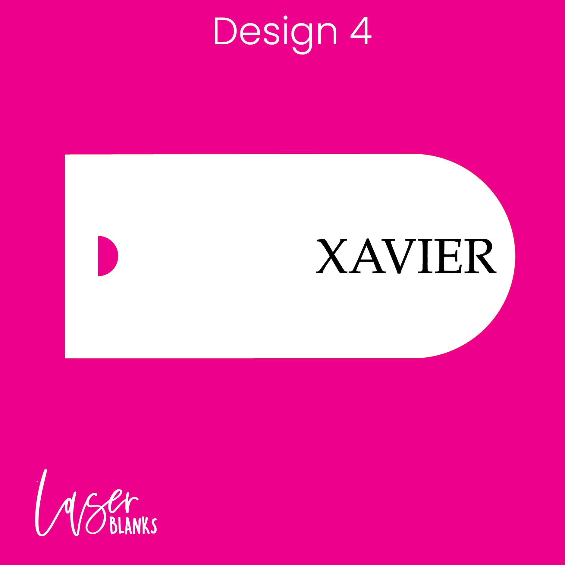Modern Arch Place Card with Hole for Ribbon – Personalised

