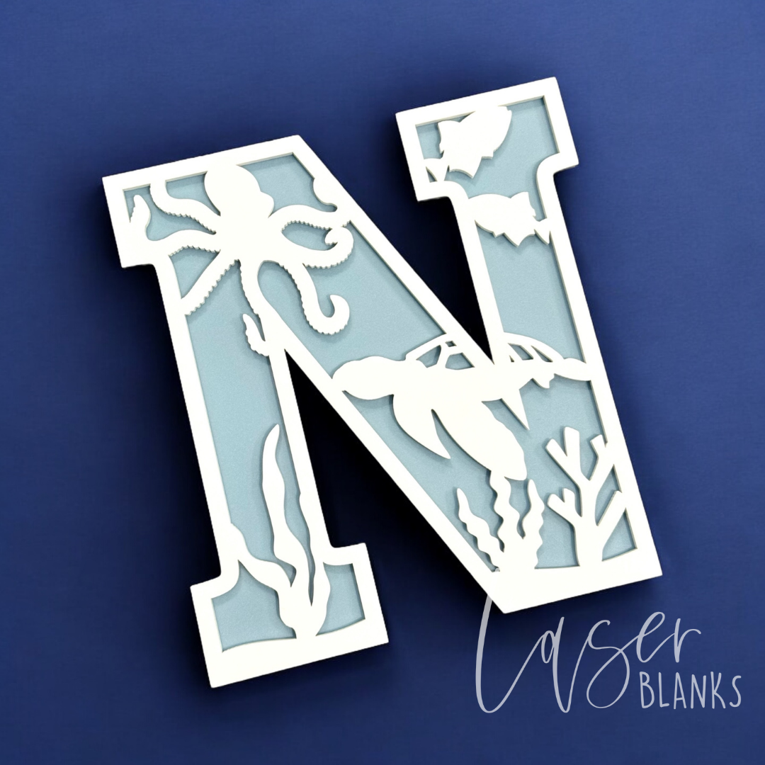 Ocean Alphabet Letters