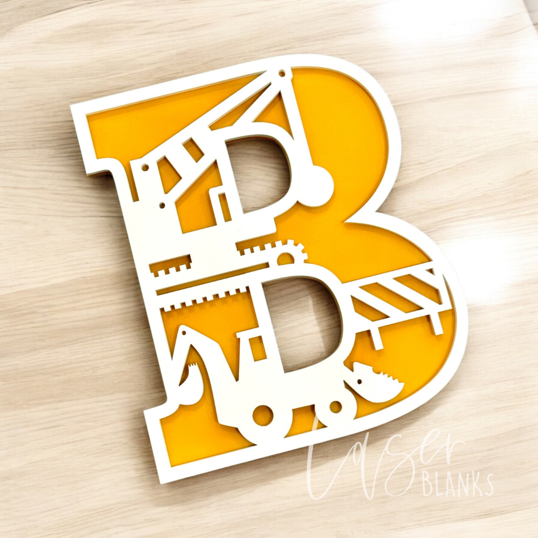 Construction Alphabet Letters