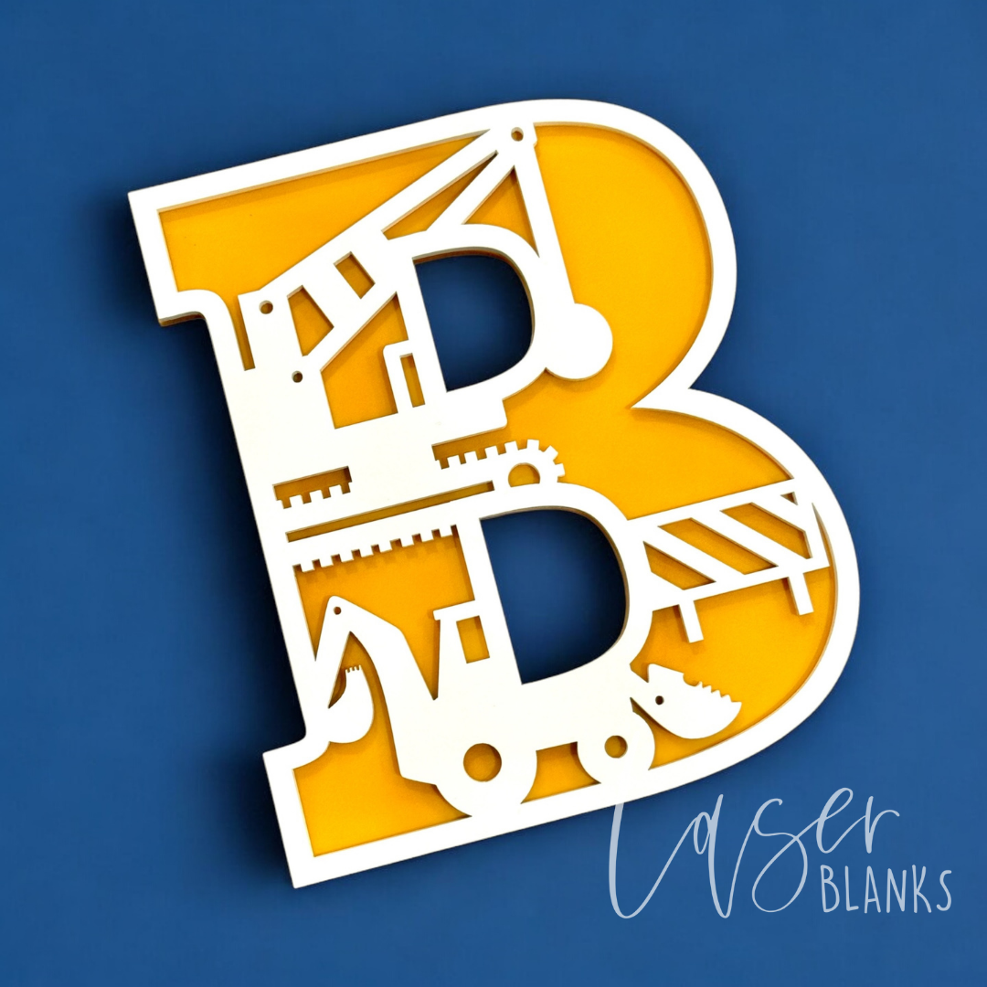 Construction Alphabet Letters