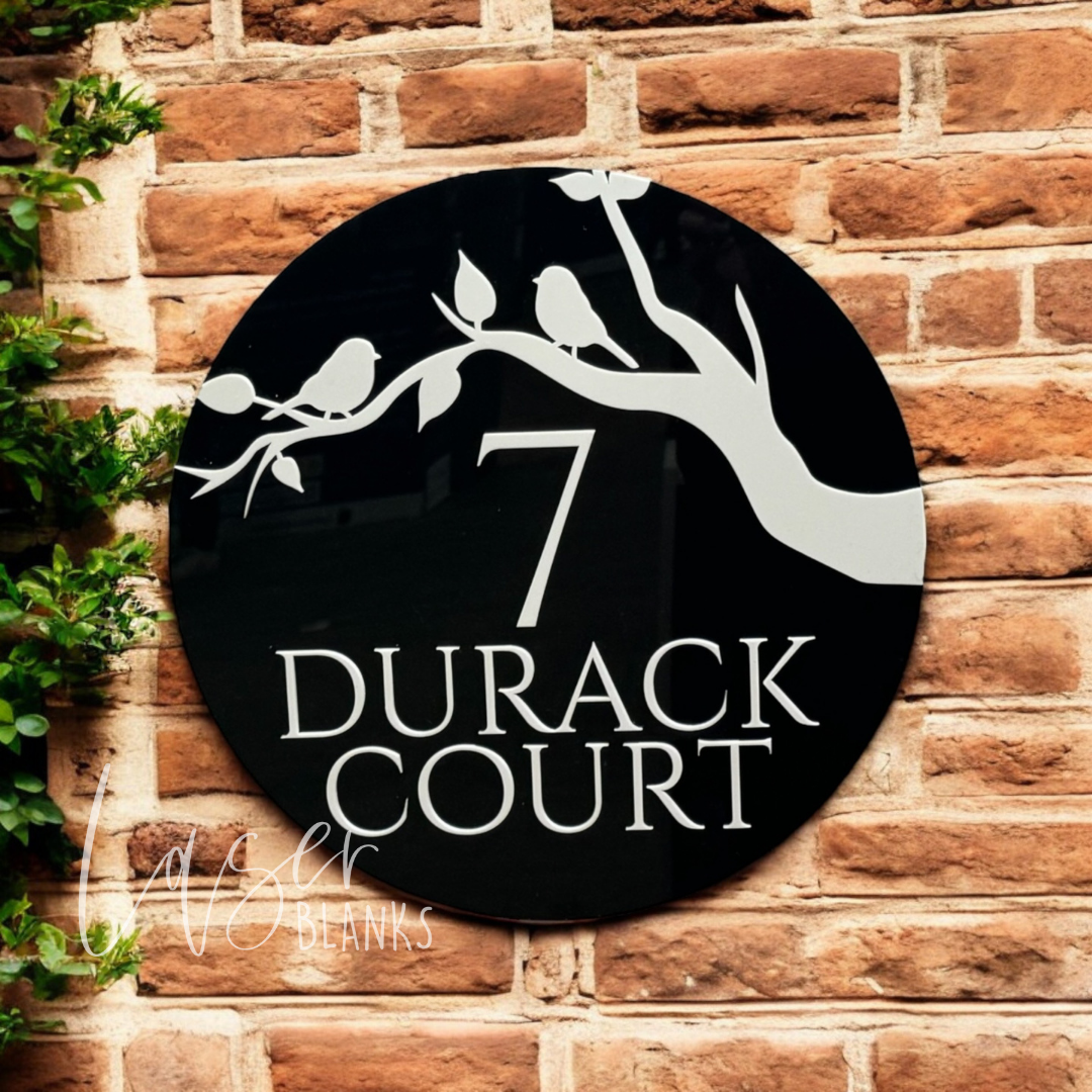 House Number | 3D Bird on a Branch | 300mm