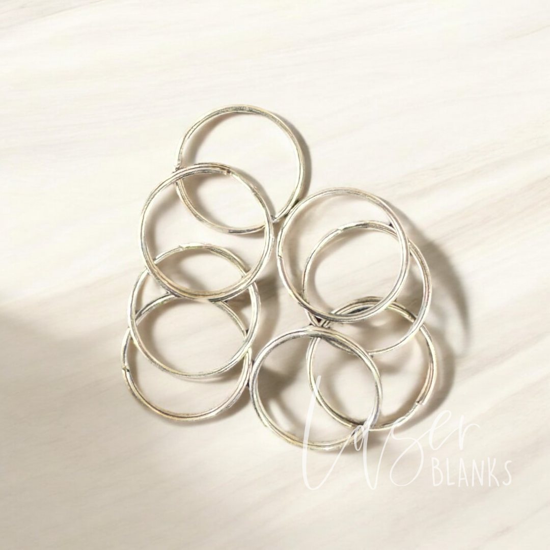 2 Diffrent Key Rings Split Keyrings | 2 Sizes