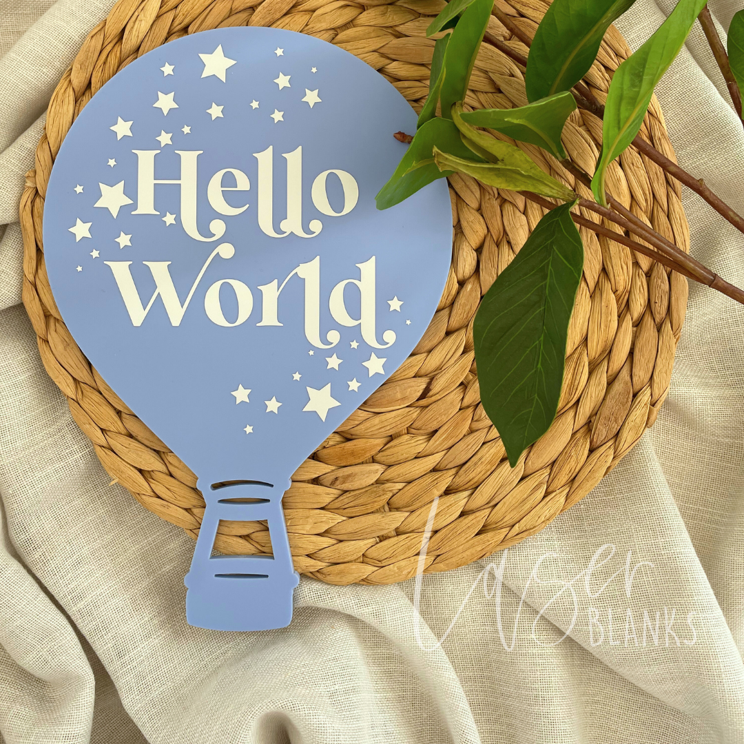 Milestone Hot Air Balloon | Acrylic Blank