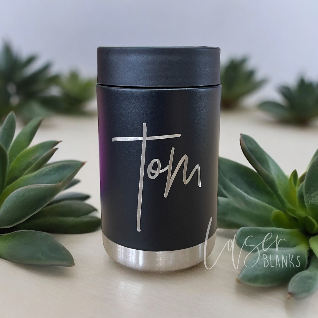 black can cooler - engraved