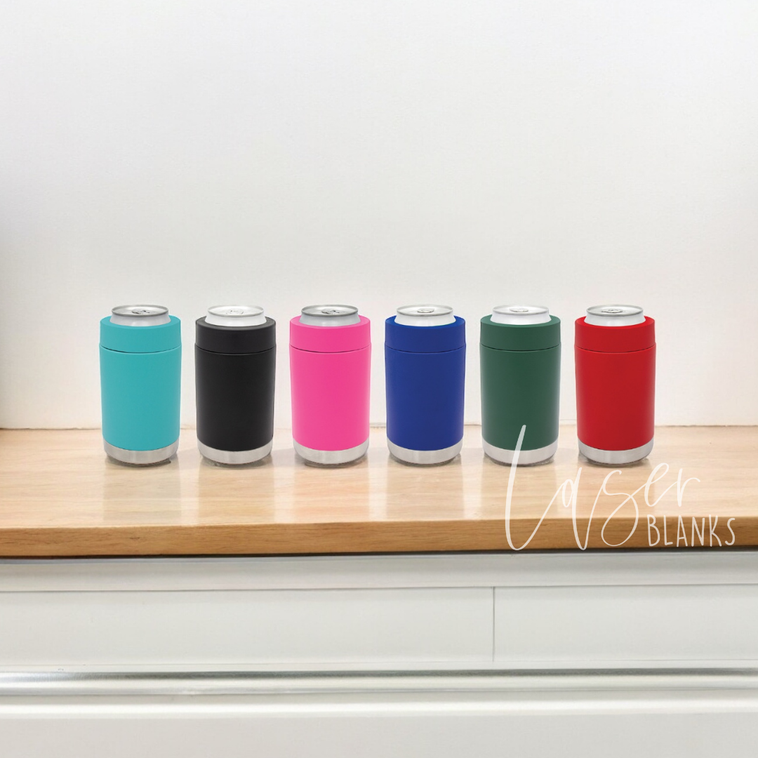 Personalised Insulated Can Cooler | Wildflowers | Laser Engraved