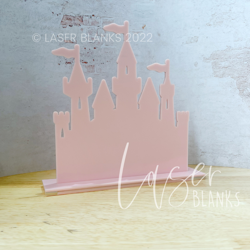 Castle Shape Sign and Stand | Blank Shape Sign