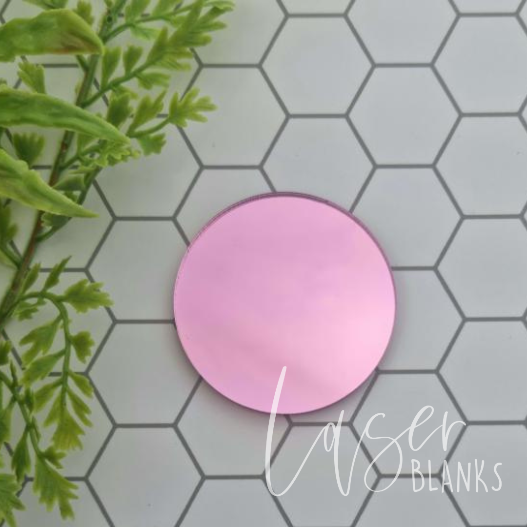 50mm Round Acrylic Blank | 3mm | Mirror