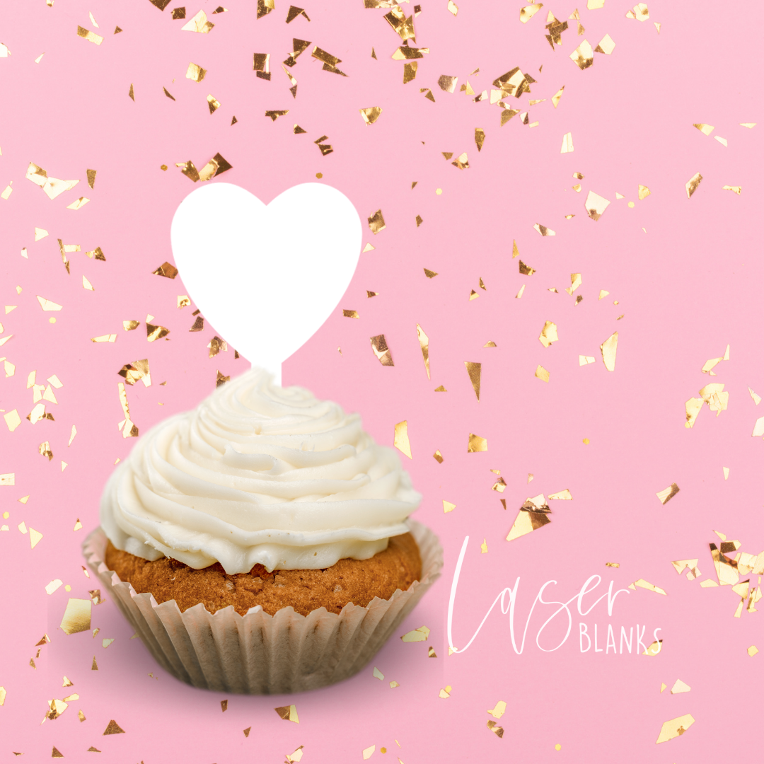 Heart Cupcake Toppers | Pack of 6