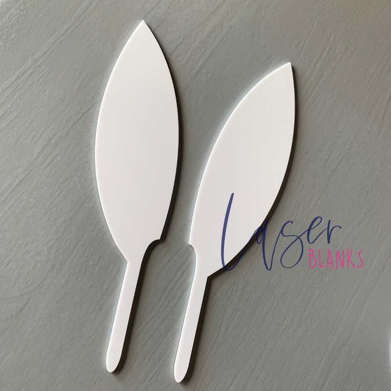 Straight Bunny Ears Cake Topper Set