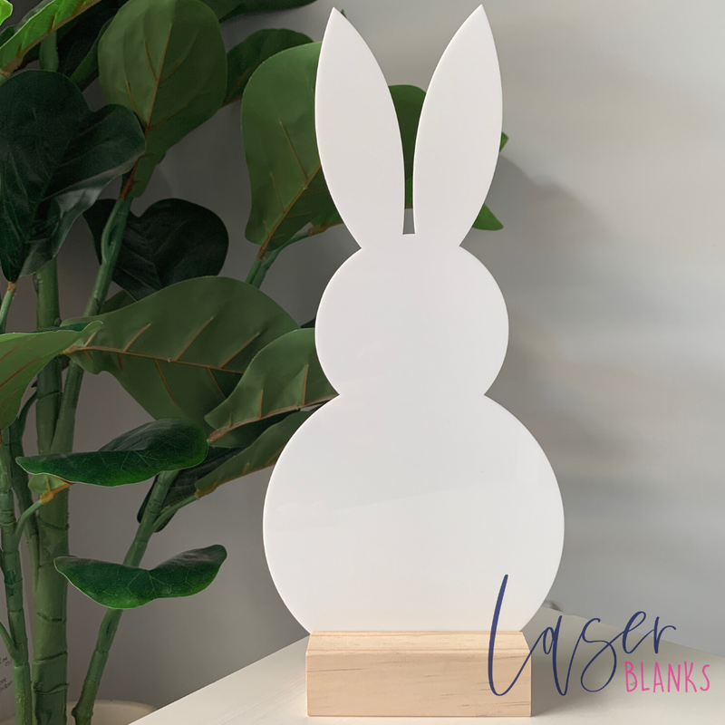 Sitting Bunny Sign | Acrylic Blank