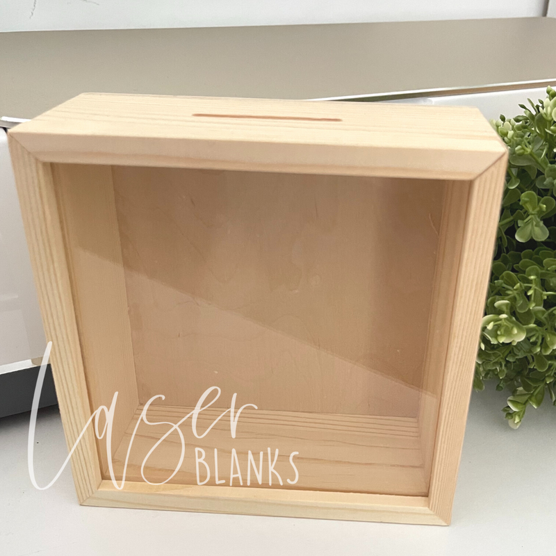 Small Timber Money Box | Blank Money Box