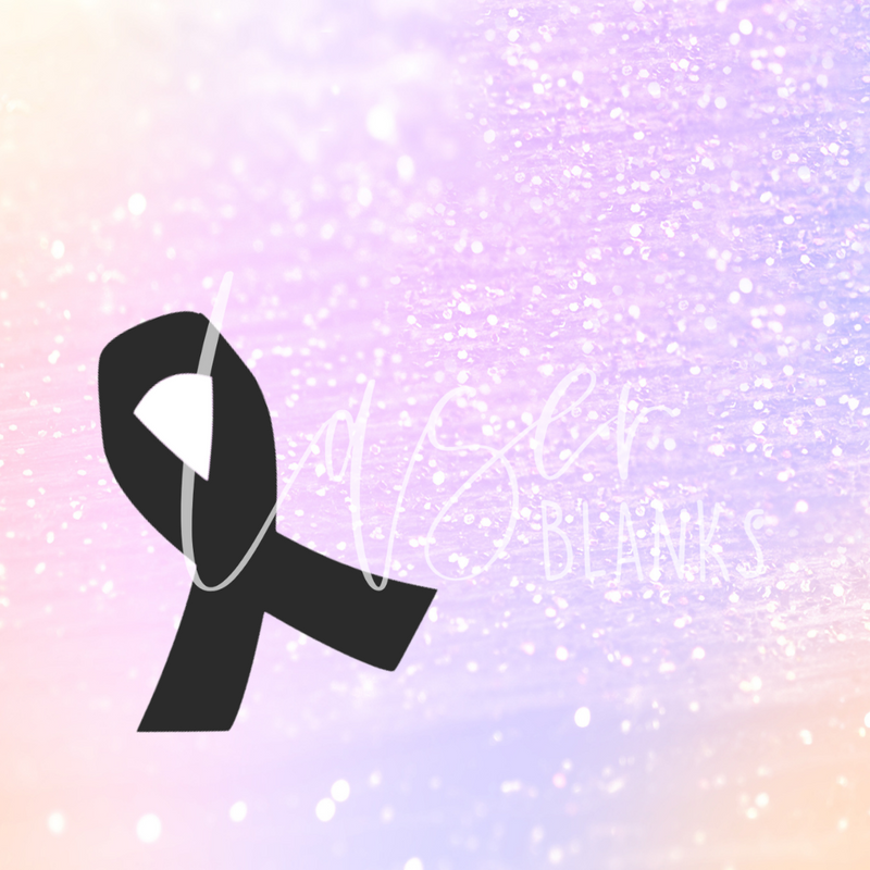 Symmetrical Awareness Ribbon Acrylic Keyring 3mm