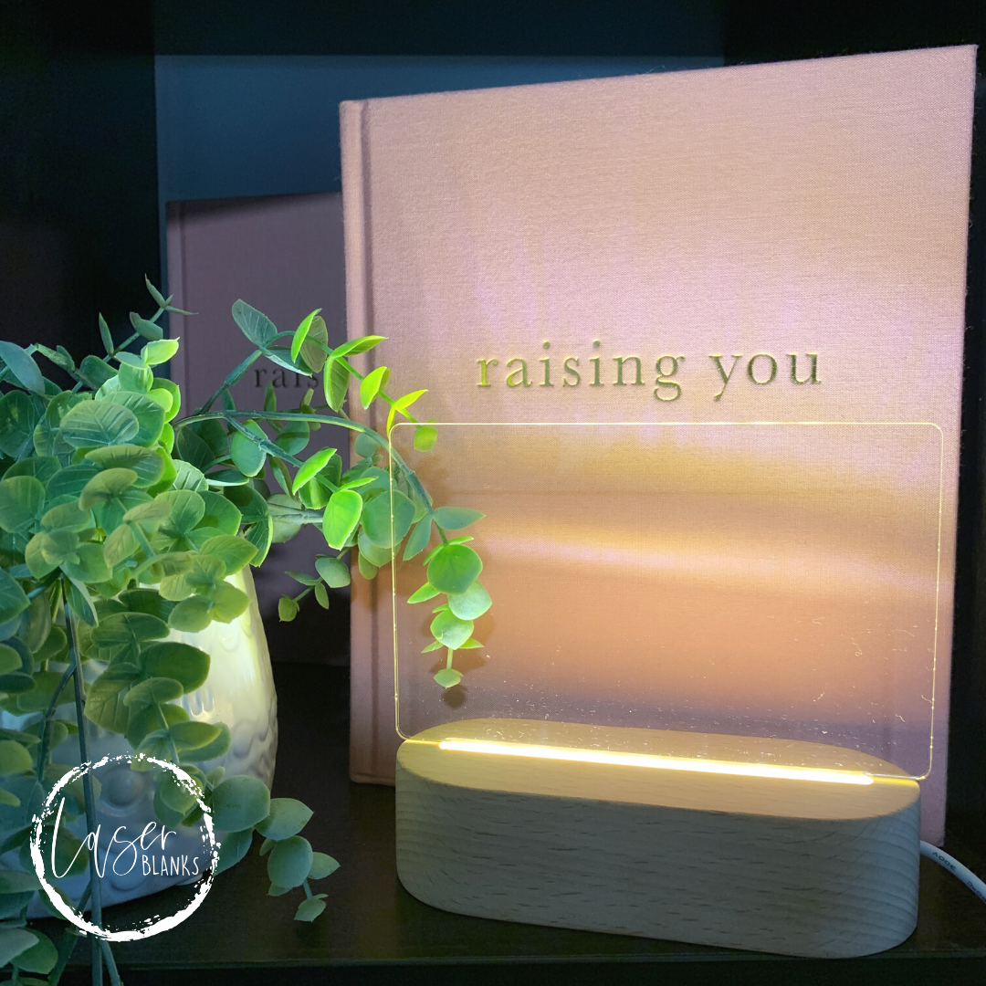 Rectangle LED Light Insert | Acrylic Panel | Night Light Blank
