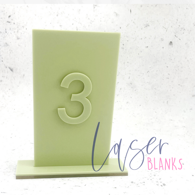 Rectangle Sign | Table Number | Colours