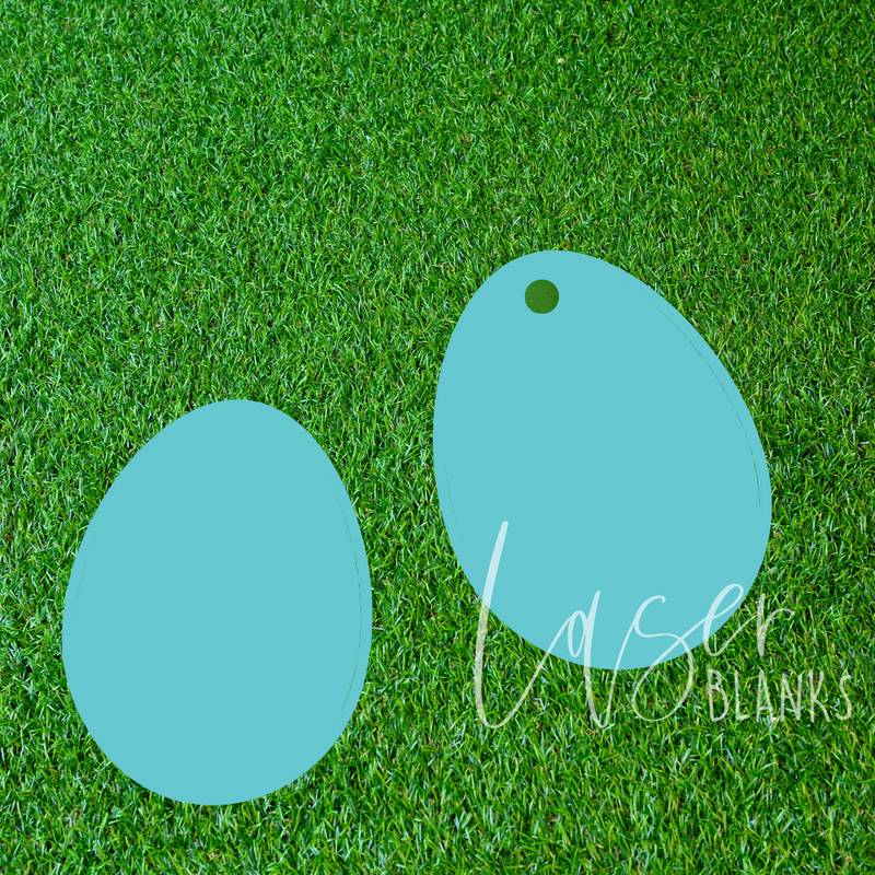 Egg Shape Blank | Tag | Acrylic Blank