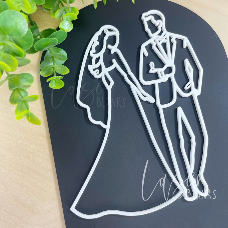 Groom Bow Tie | Wedding Line Art | Acrylic Blank