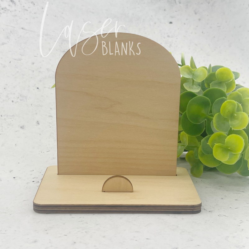 Arched Business Card Holder | Plywood Blanks | Business Signage
