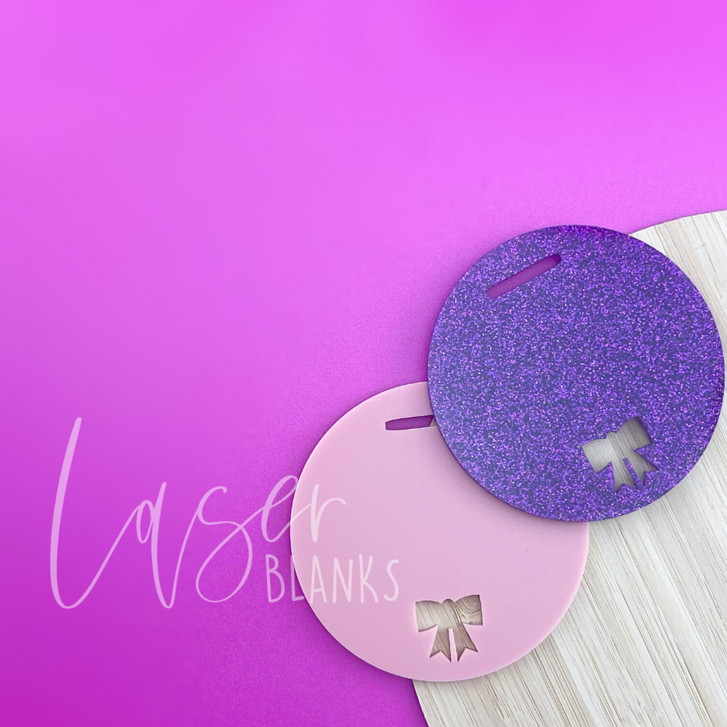Round Backpack Bag Tag | Plain | Craft Blank