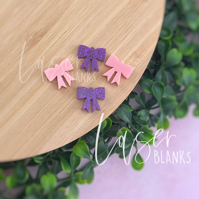 Bow - Plain Small Shape | Earring Blank