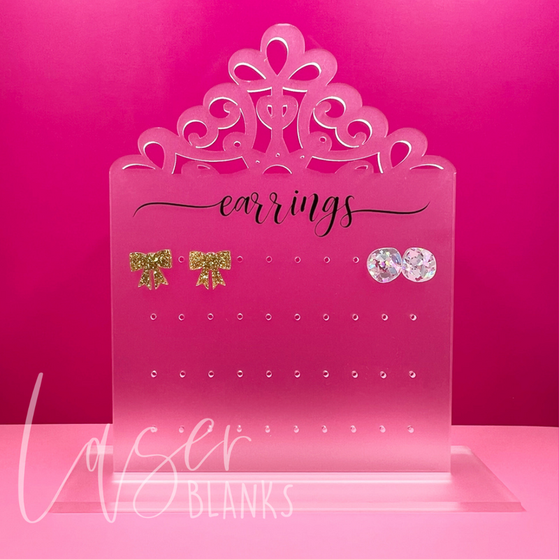 Ornate Earring Display | Acrylic Craft Blank