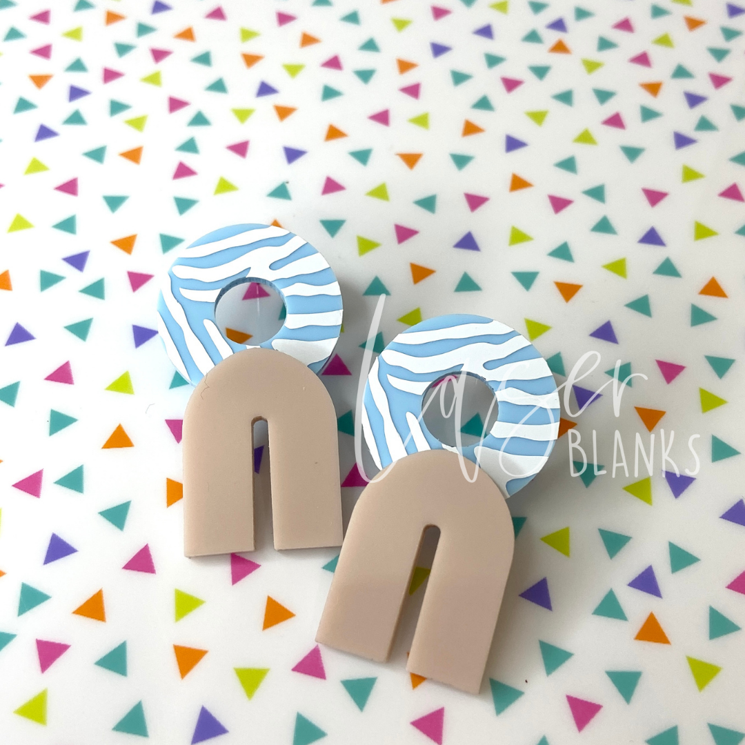 Donut Round Earring Shape | Small Shapes | Pack of 5 Pairs