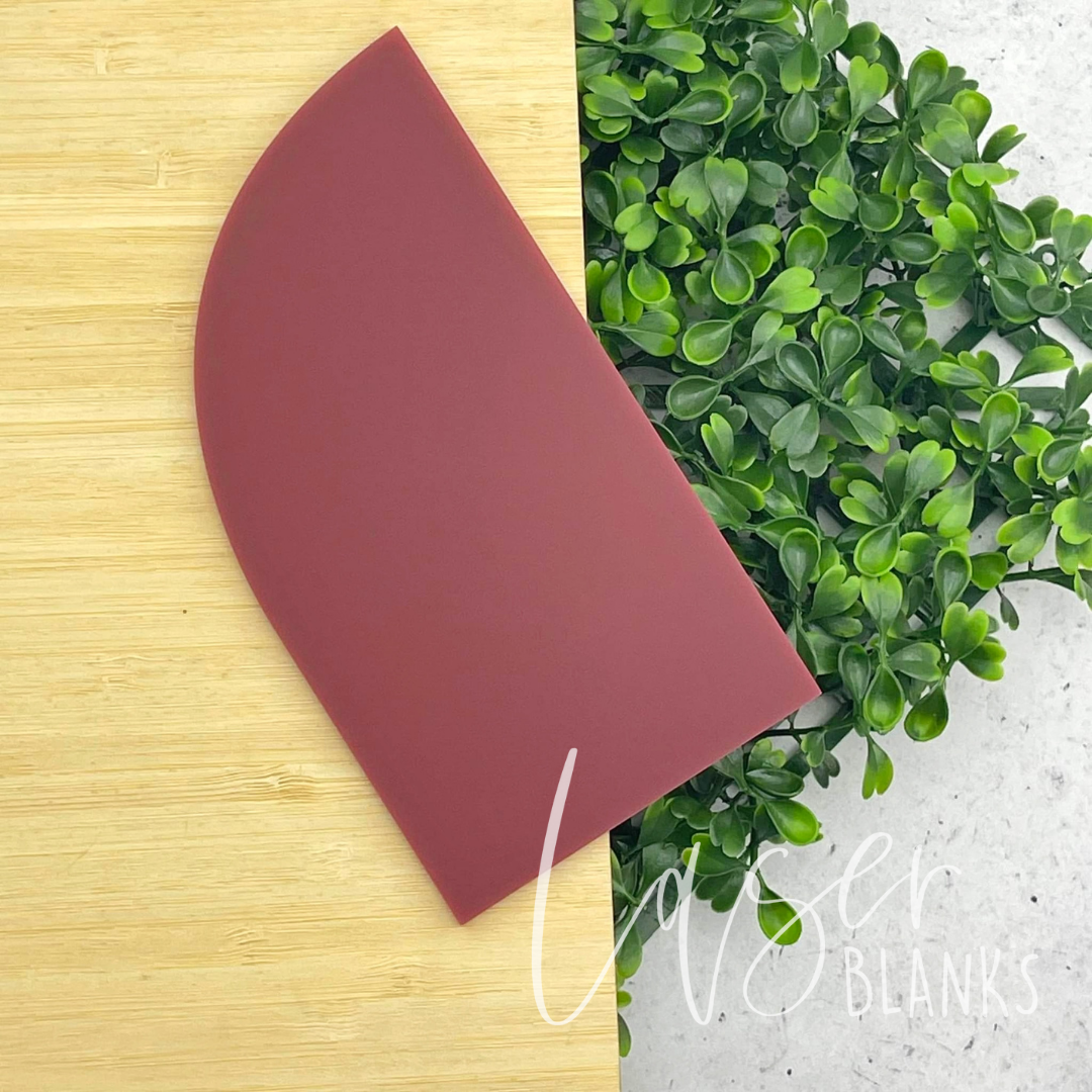 Flag Style Half Arch | 100mm | Acrylic Blank