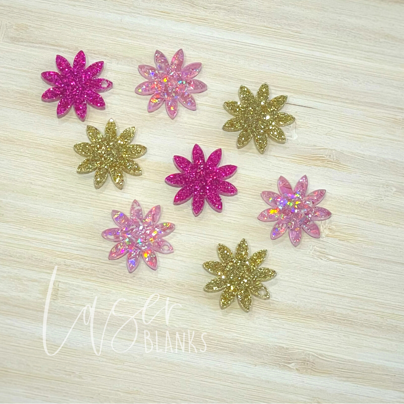 Large Flower Earring Shape | Small Shapes | Pack of 5 Pairs