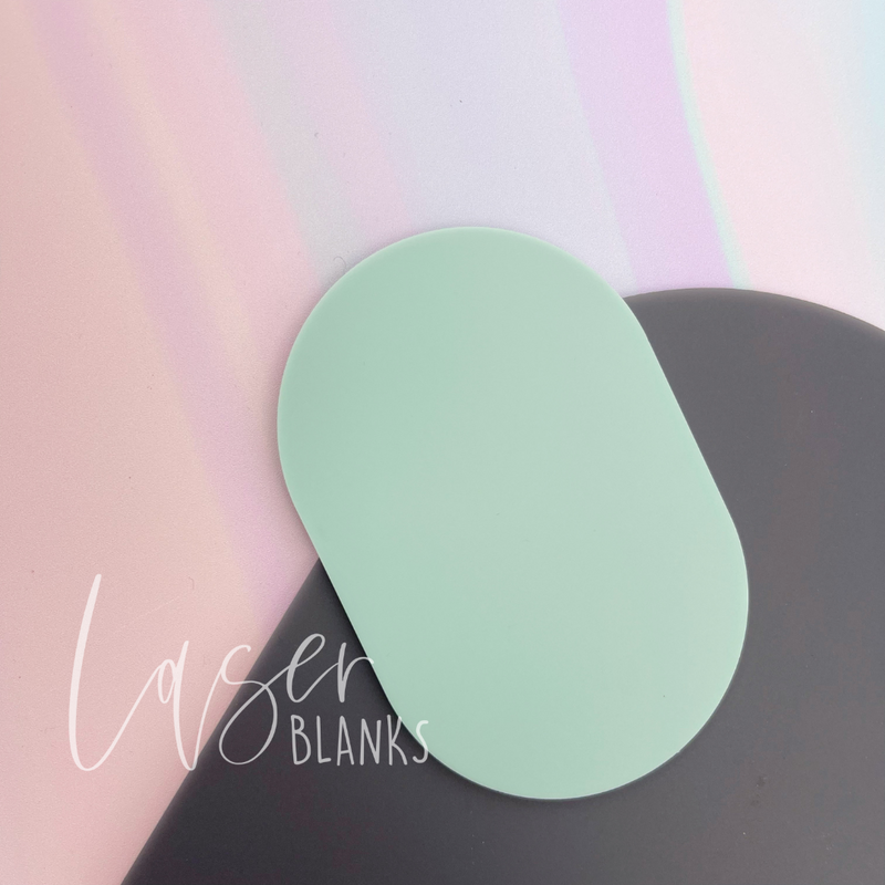 Oval | 100mm | Acrylic Shape | Craft Blank