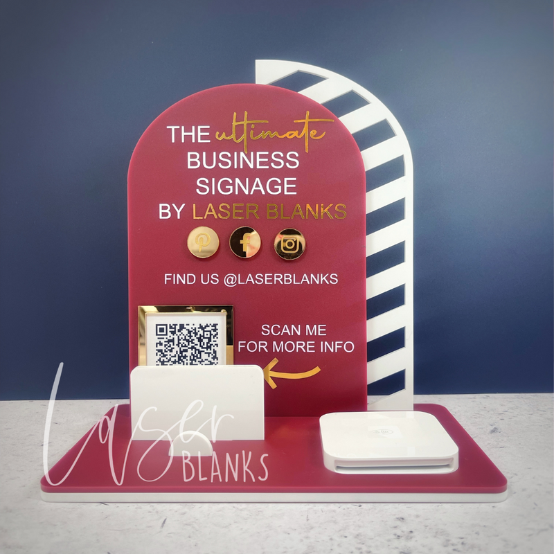 Arched Square Reader with Feature Half-arch | Business Signage | Craft Blank