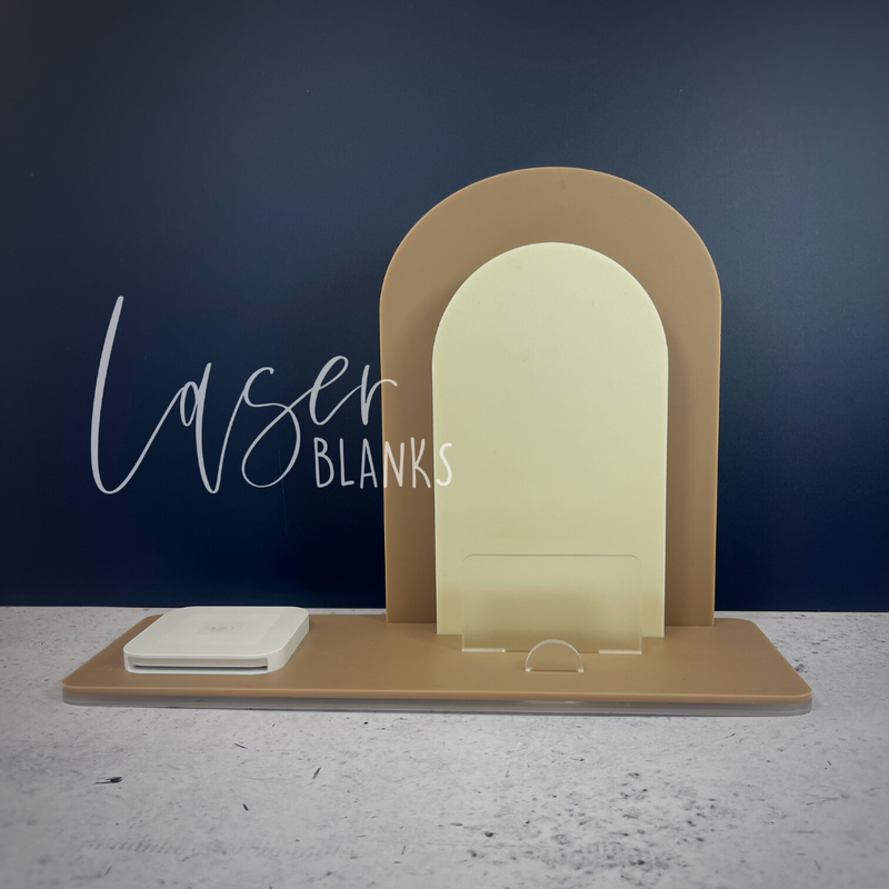 Long Arched Square Reader | Business Signage | Craft Blank