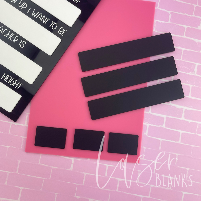 First & Last Day Board Kit | Back to School Board | Acrylic Blank