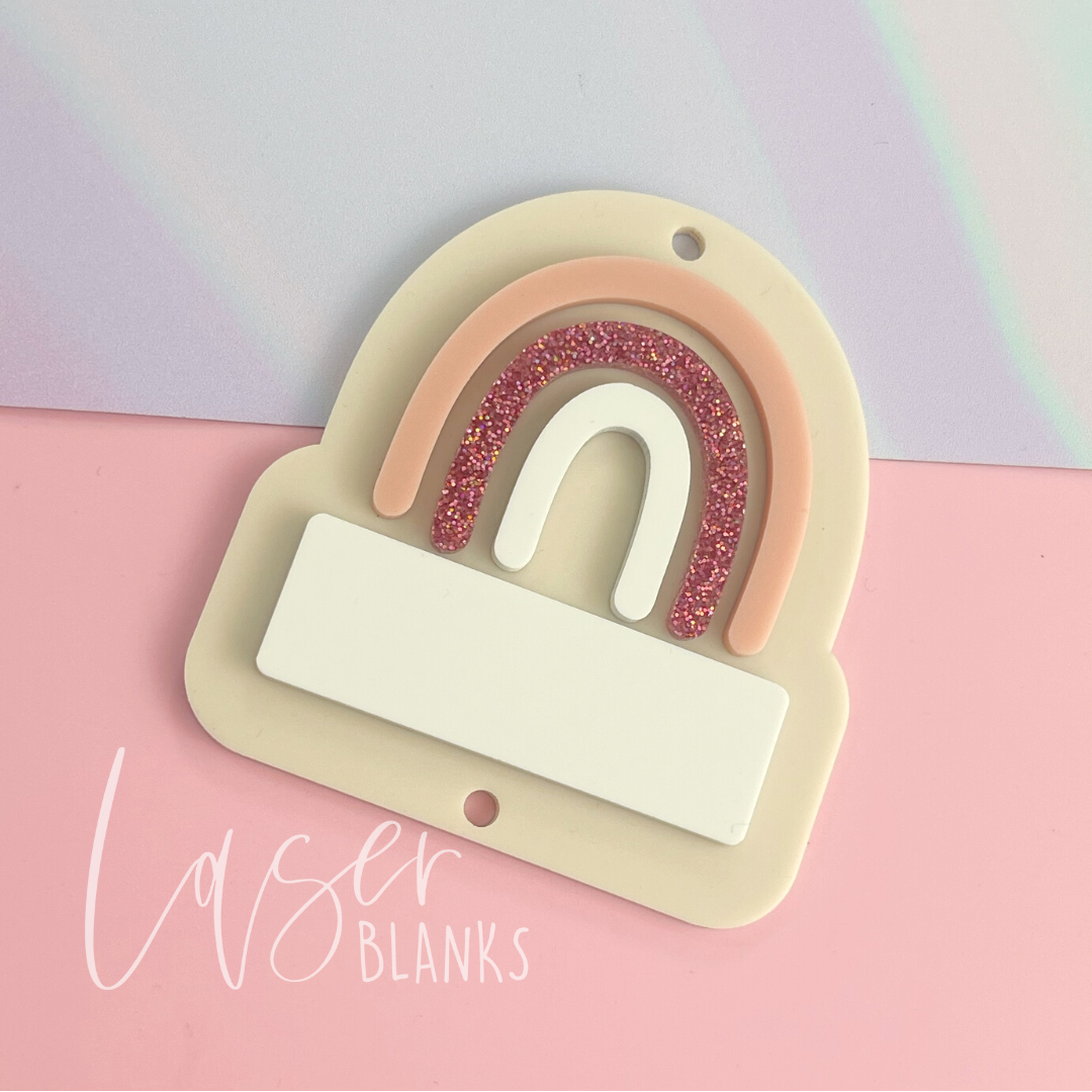 Rainbow Lanyard Blank | Teacher Lanyard Blank