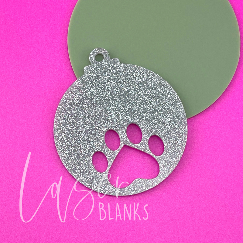 Paw Print Bauble | Gift Tag [Plain]