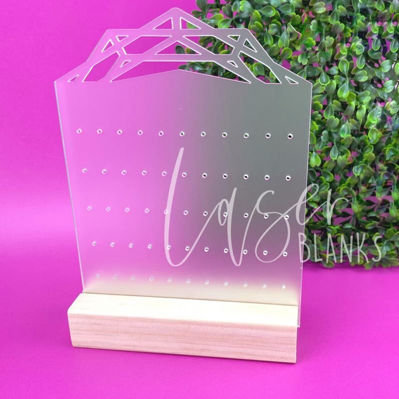 Geometric Earring Display | Acrylic Blank