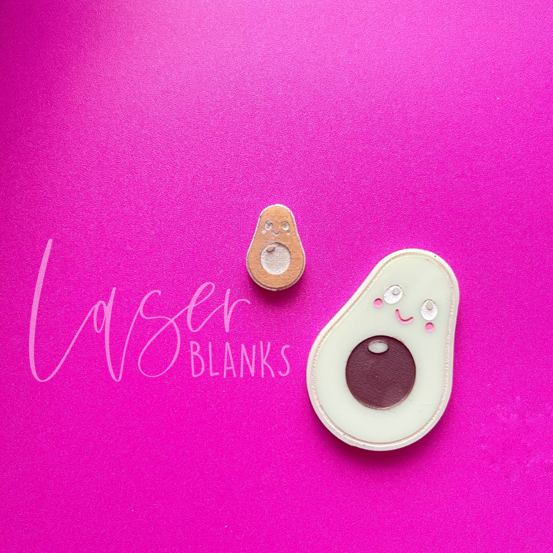 Happy Avo Shape | Magnet Blank | Paint Fill