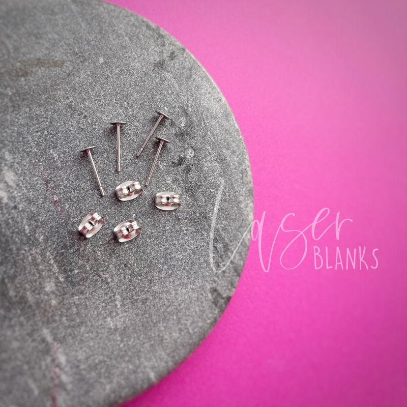 Earring Findings | Surgical Stainless Steel | 50 Pairs