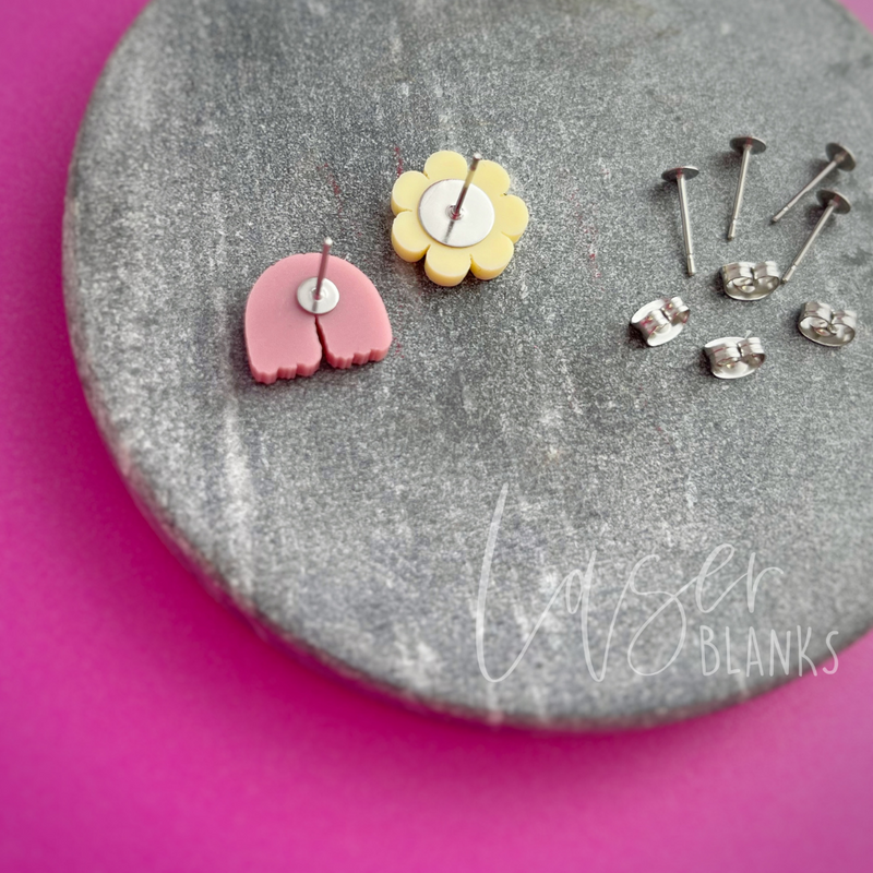 Earring Findings | Surgical Stainless Steel | 50 Pairs