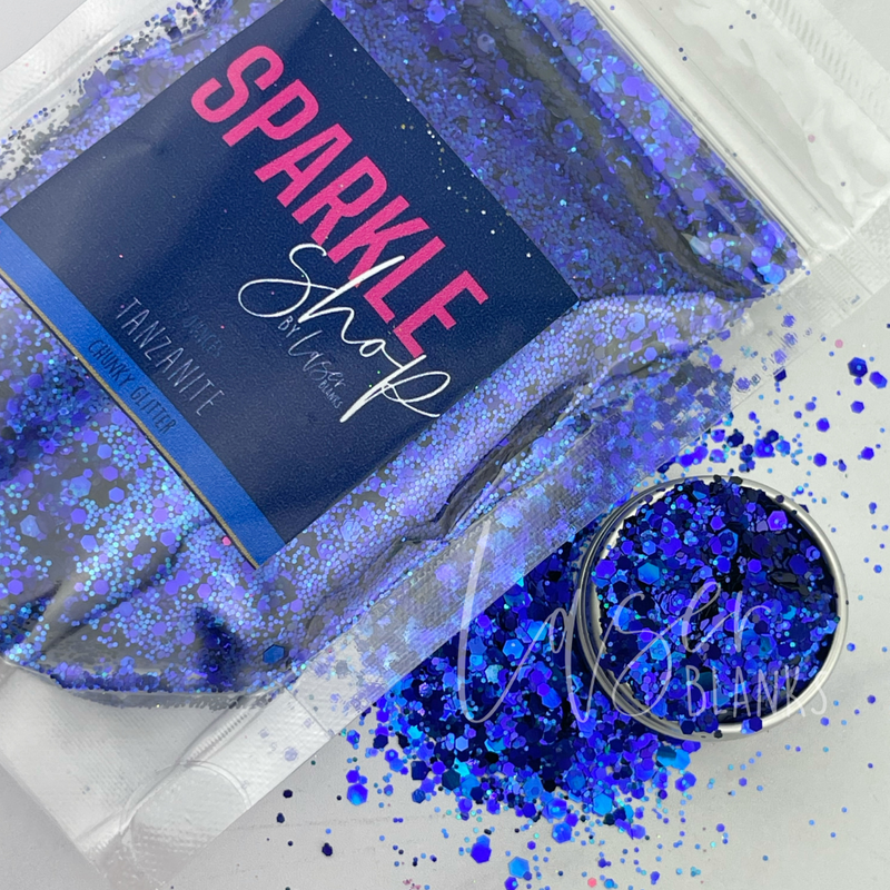 Tanzanite Chunky Glitter | 2oz | SPARKLE SHOP