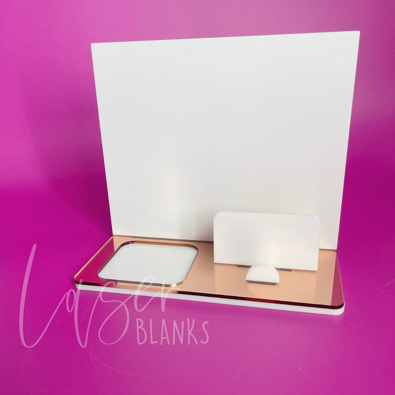 Luxe Square Reader Blank Stand | Acrylic Blank | Business Signage
