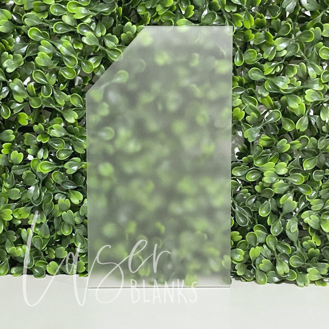 Angled Rectangle Sign | Table Number