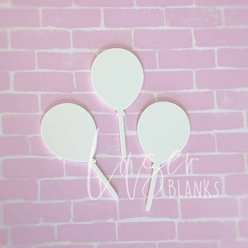 Balloon Cup Cake Toppers | Pack of 6