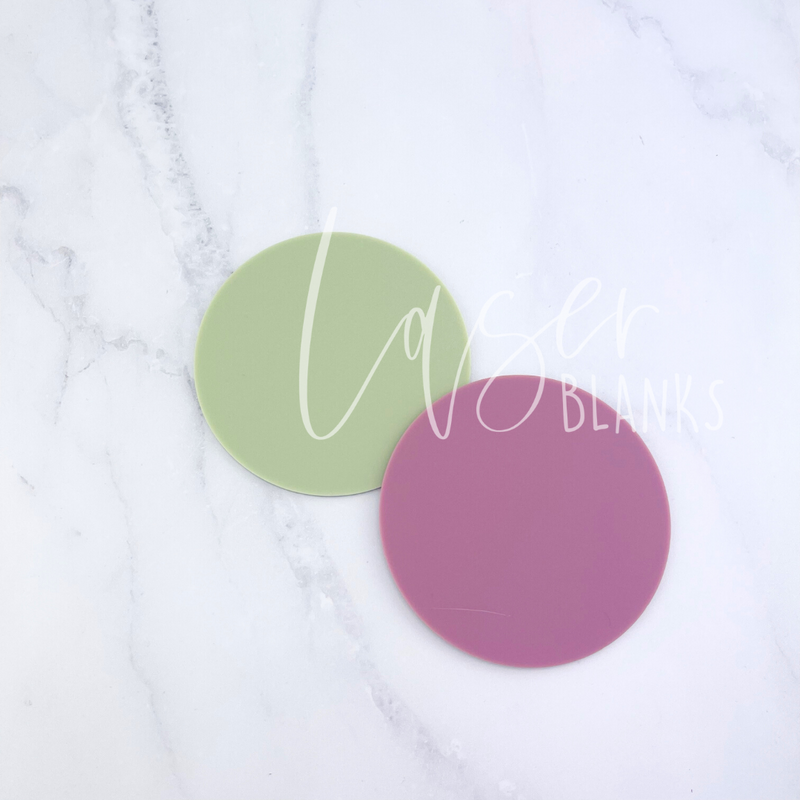 150mm Round Acrylic Blank | 3mm Naturals